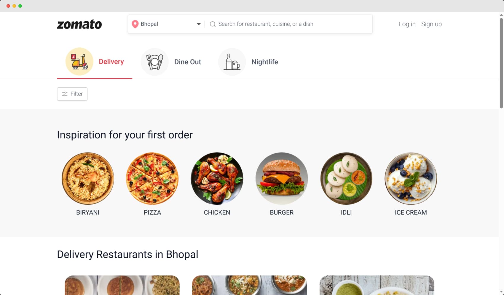 Food Delivery Web App screenshot 2
