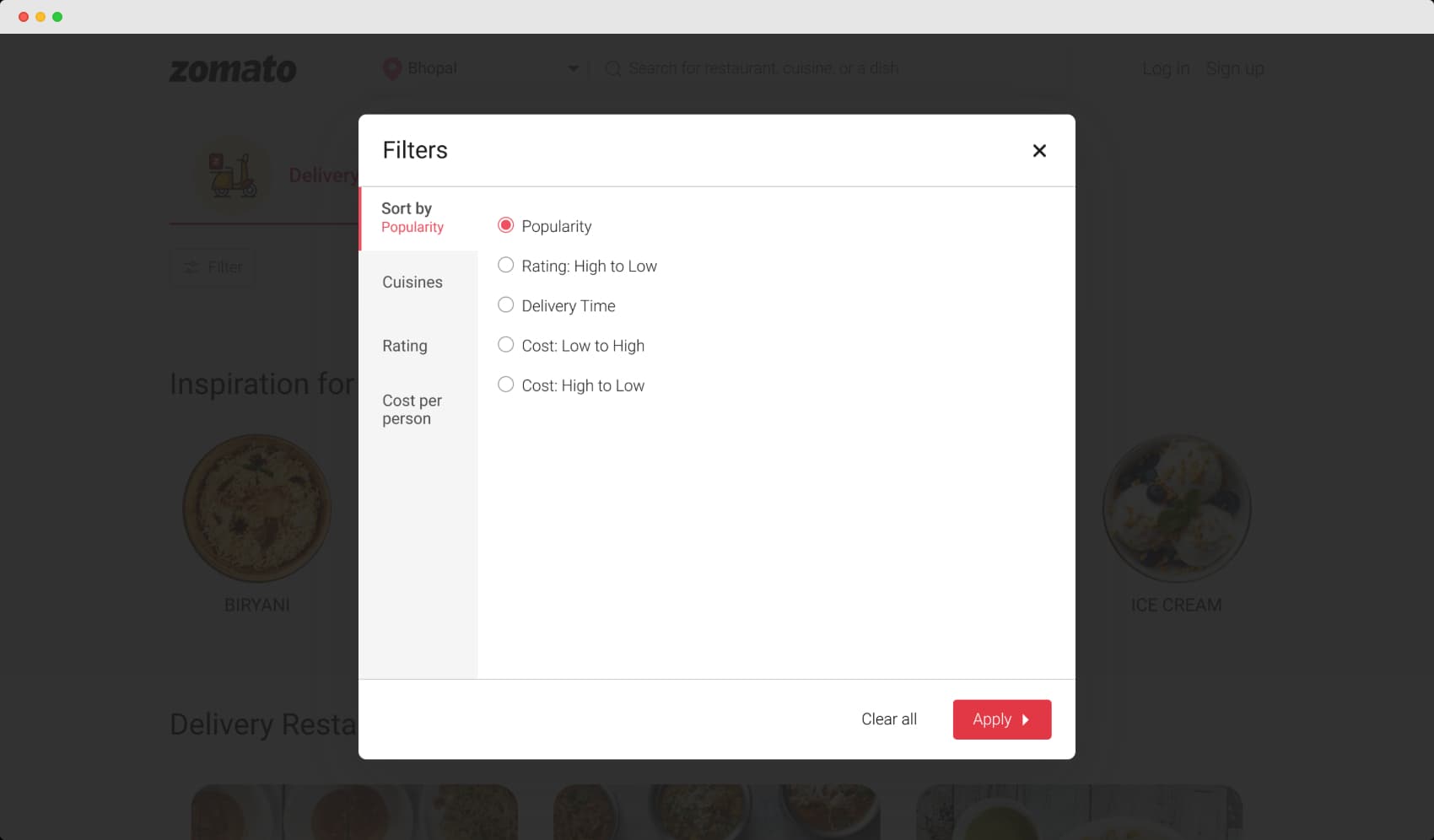 Food Delivery Web App screenshot 3