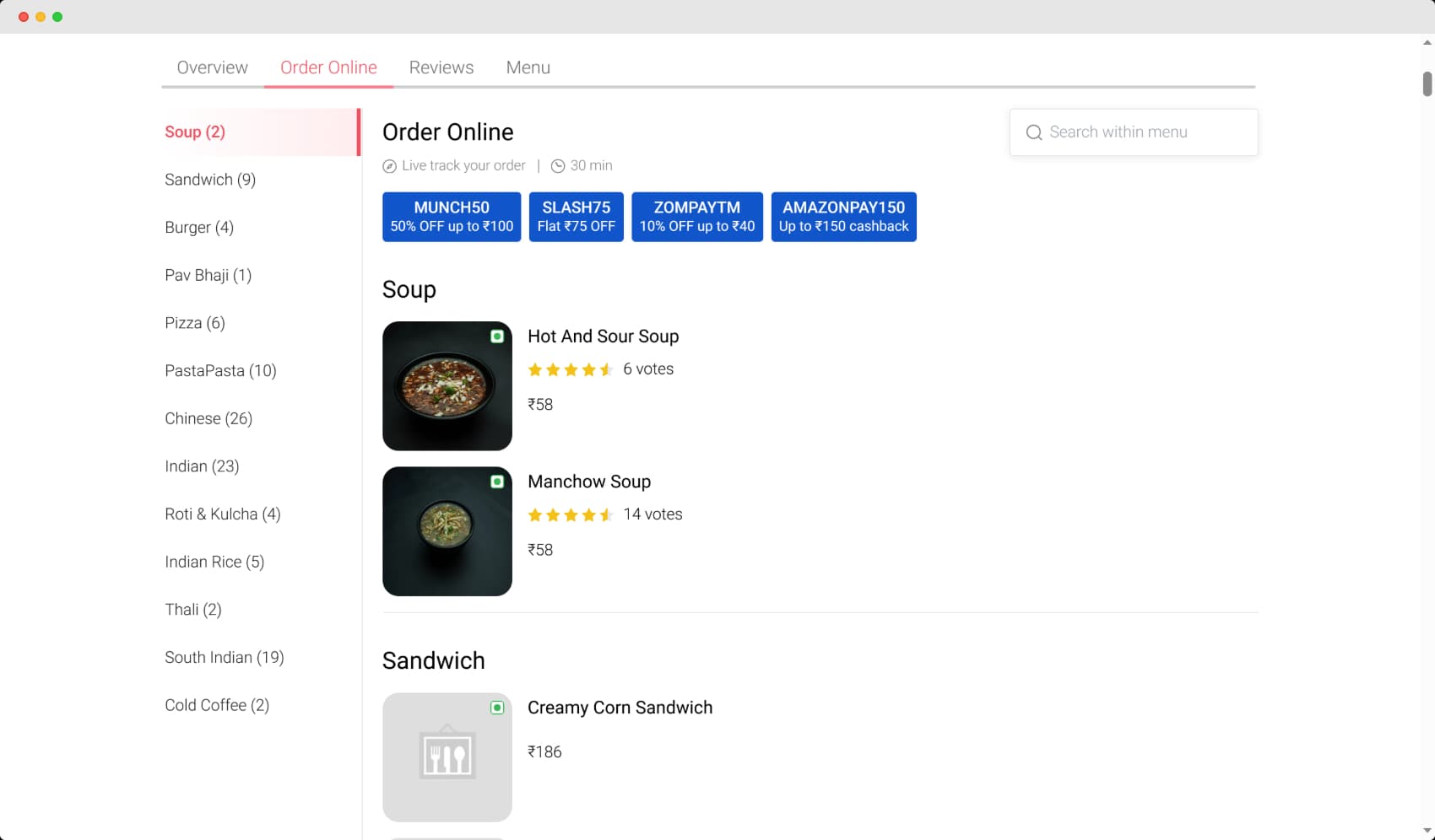 Food Delivery Web App screenshot 5