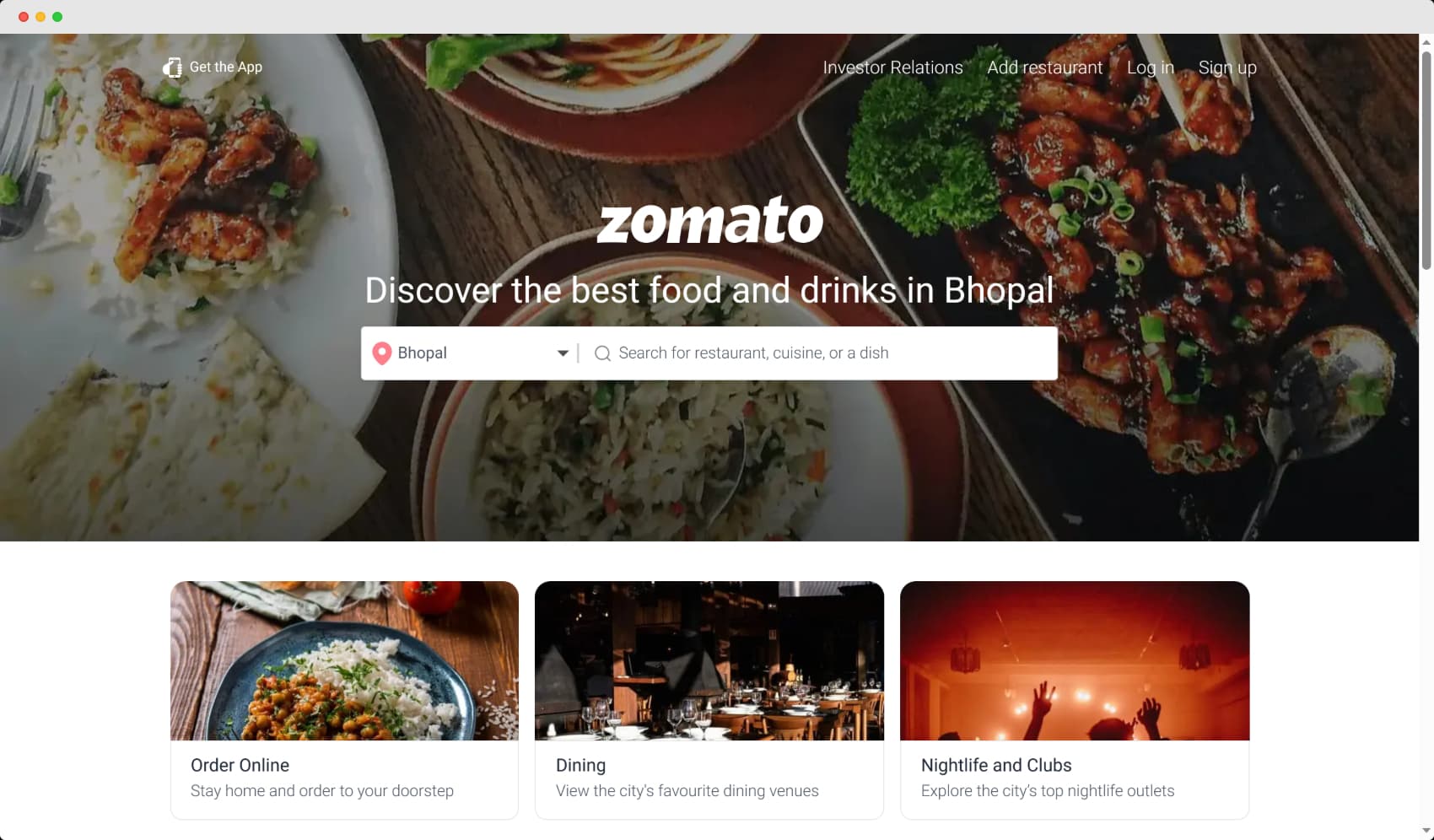 Food Delivery Web App screenshot 1